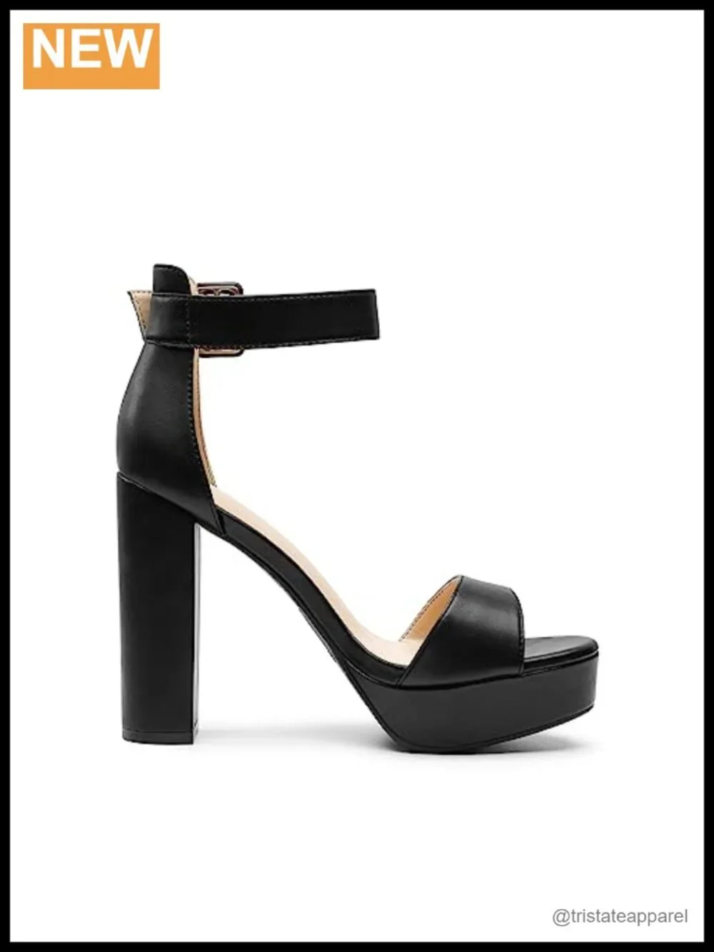 Platform High Heel Sandals | Open Toe Ankle Strap Block Heel Wedding Party